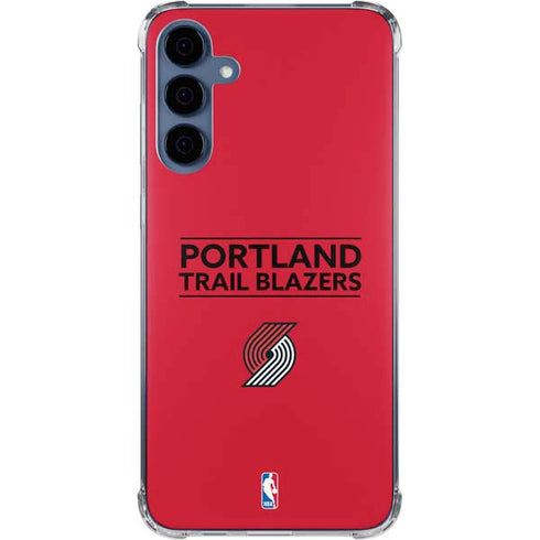 NBA Portland Trail Blazers Standard - Red Galaxy A35 5G Clear Case
